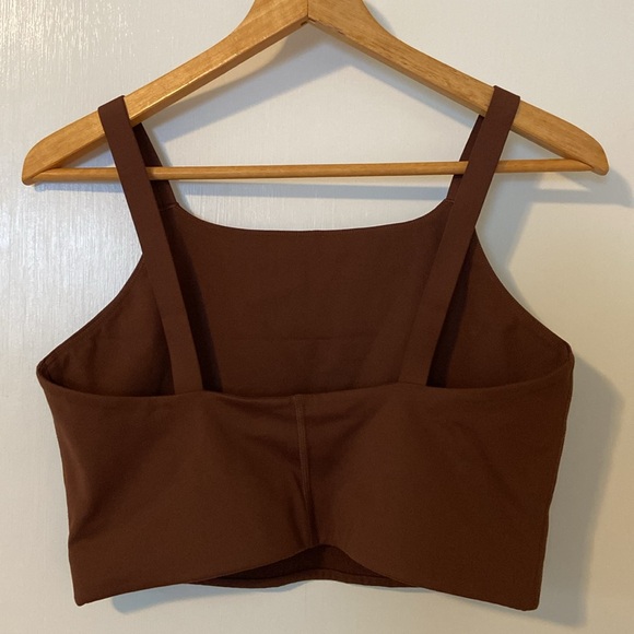 girlfriend collective 🤎 Mia compression bra top sports bra - size L in EUC - Picture 5 of 10